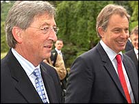 Jean-Claude Juncker ve Tony Blair