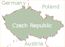 Map of Czech Republic