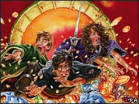 末本《哈利波特》魔幻小说的封面