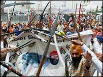 फाइल फोटो ( तलवंडी में डेरा के ख़िलाफ प्रदर्शन)