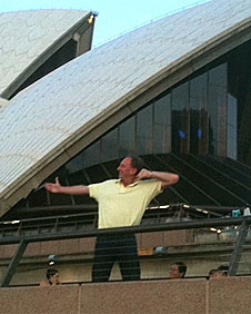 Aggers does the Sprinkler