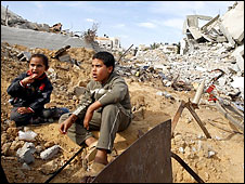 Crianças em Gaza