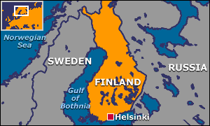 Map of Finland