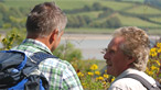 Derek Brockway and Bob Stevens at Laugharne