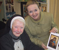 Sister Aloysius with Pauline Ross of the Playhouse