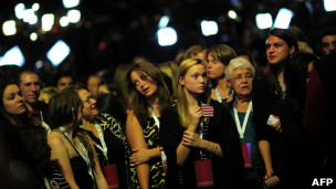 Simpatizantes de Romney em Boston
