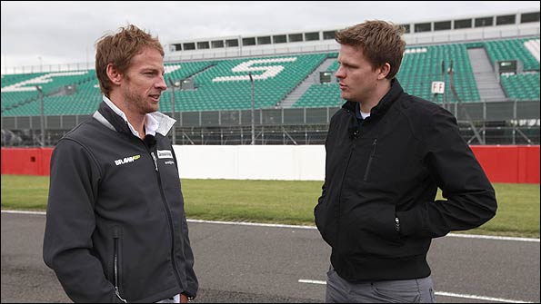 Jenson meets Jake on the tarmac