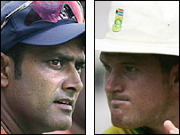 अनिल कुंबले और ग्रैम स्मिथ