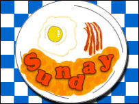 Enjoy Sunday breakfast