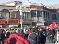 راهبان تبتی در لهاسا 