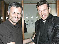  Andriy Shevchenko và Jose Mourinho