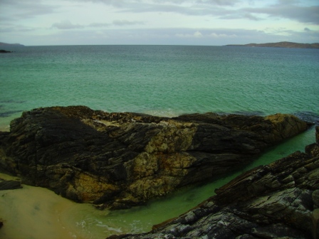 Green sea near Horgabost. Lovely, but still too cold for a swim.