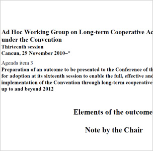 Screen grab of one of the negotiating texts