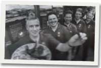 Aled, Idris, Gwyn, Meirion a Dewi o gwmni Cig Oen Cymreig Uniongyrchol.