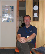 Matthew Price as a doorstop