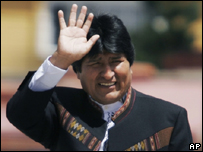 O presidente da Bolívia, Evo Morales