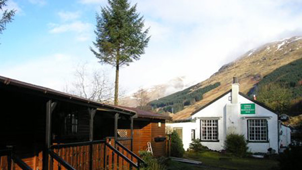 At the head of Glen Falloch lies Crianlarich, where a short detour from the way will take you to a bunkhouse at the Ben More Hotel.