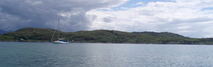 Sailing yacht Myfanwy at sea