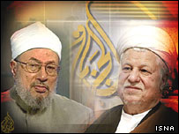 هاشمی رفسنجانی و القرضاوی