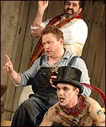 Some of the cast in L'elisir d'amore.