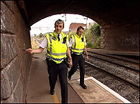 Police on tracks