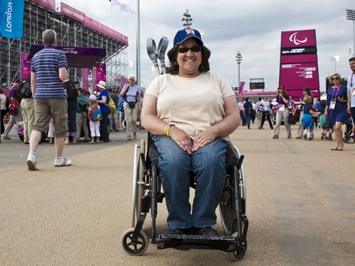 Jenny Lochner at the Olympic Park 