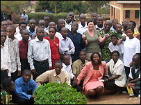 Councillor Pauline Latham in Rwanda
