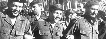 چه گوارا، رائول کاسترو، فيدل کاسترو