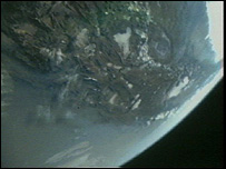 Uzaydan dünyanın görünüşü