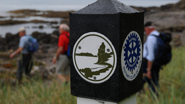 Ayrshire Coastal Path way marker
