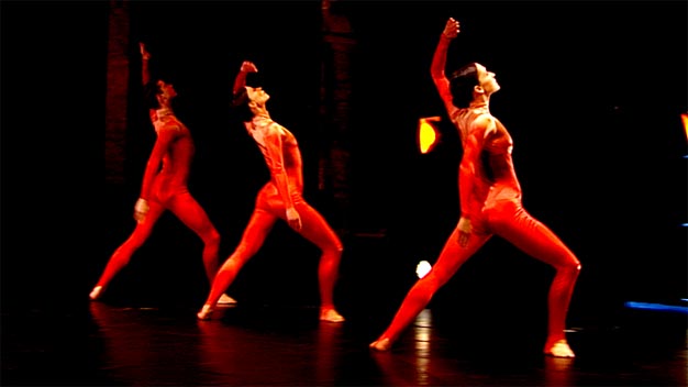 Michael Clark company rehearsing in Venice.