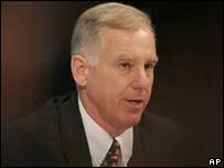 O presidente do Partido Democrata, Howard Dean
