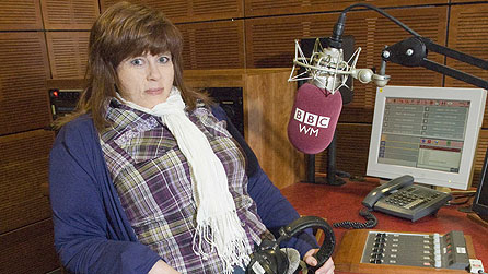 Joanne Malin tries out her fat-suit in the studio