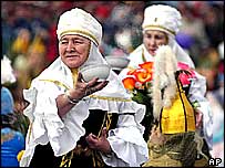 Наурыз мейрамын тойлау үстінде