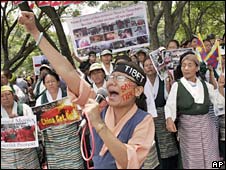 Một cuộc biểu tình trước đây của người Tây Tạng tại Ấn Độ 