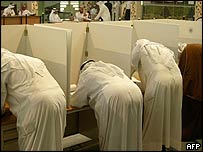 رای دادن مردان سعودی