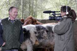 Molly Dineen filming 'The Lie of the Land'