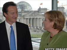 David Cameron and Angela Merkel