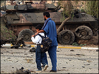 عراق میں تباہی کا منظر