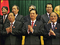 Thủ tướng Nguyễn Tấn Dũng đọc diễn văn nhậm chức trước quốc hội - hình của VNN