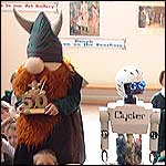 Wiltshire's Waste Warrior and Cycer drive home the message about rubbish.