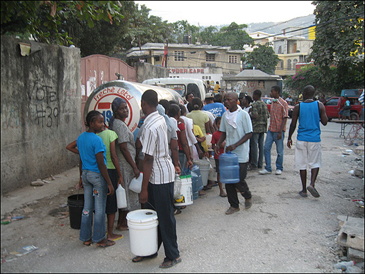 Esperando por el agua