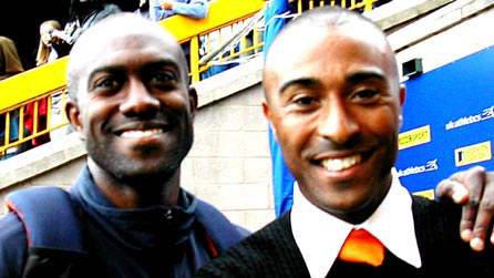 Allen Johnson with Colin Jackson