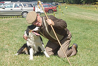 Glyn Jones gyda Taff