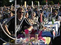 There were some upmarket picnics!