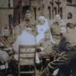 M J Tulip, VAD nurse, at Fenham Barracks, Newcastle, with men evacuated from Dunkirk M J Tulip, VAD nurse, at Fenham Barracks, Newcastle, with men evacuated from Dunkirk
