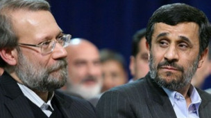 احمدی نژاد و لاریجانی