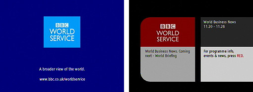 BBC World Service - in 2002 and in 2009