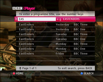 tv iplayer search