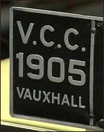 Vauxhall number plate.
